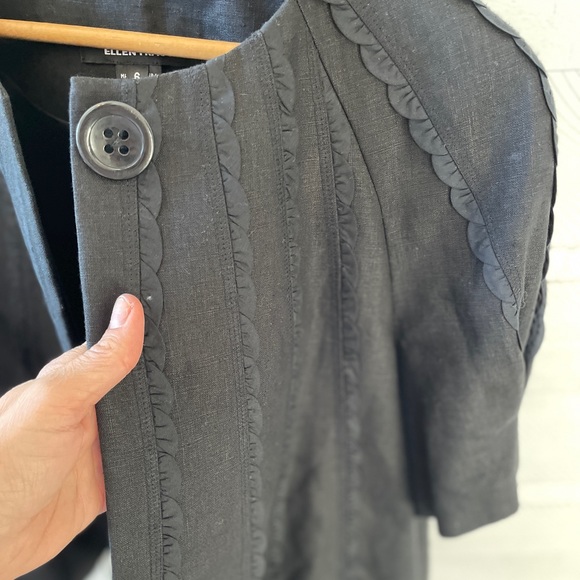 Ellen Tracy black swing cropped jacket, size 6 - Picture 6 of 10